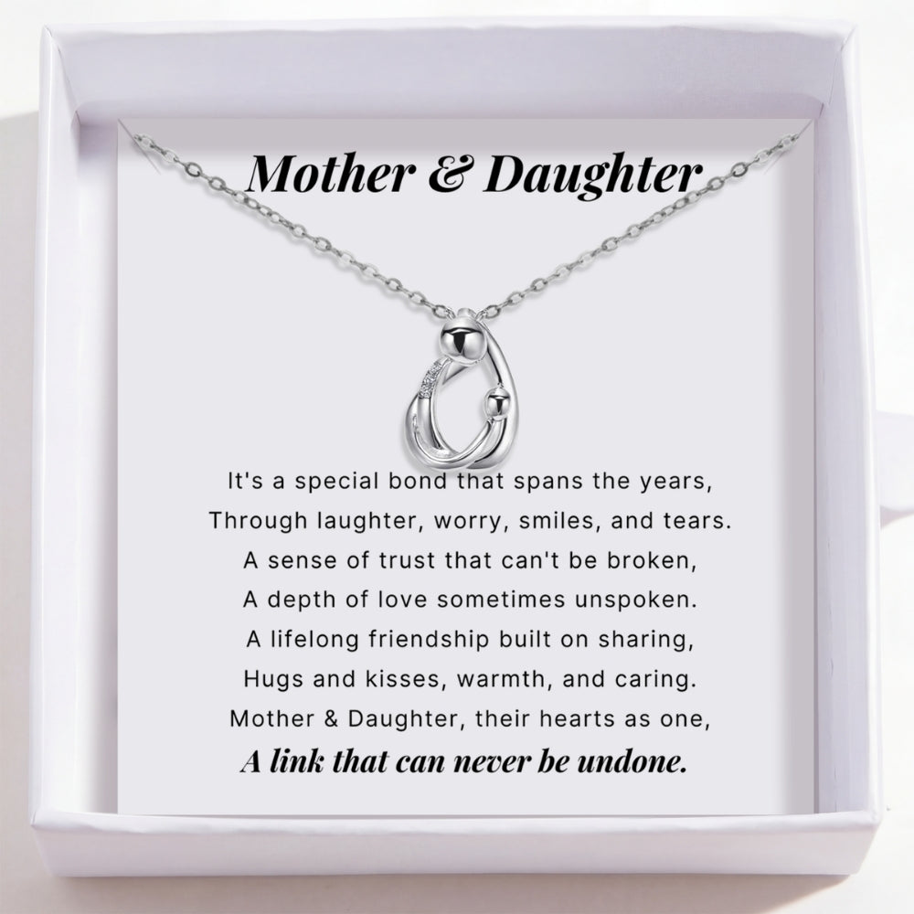 Mother Daughter – Hug Necklace