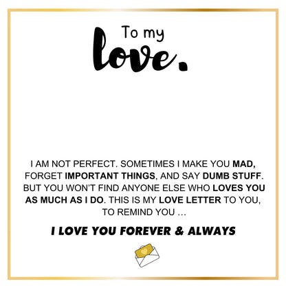 Love Letter Necklace & Card Gift Set