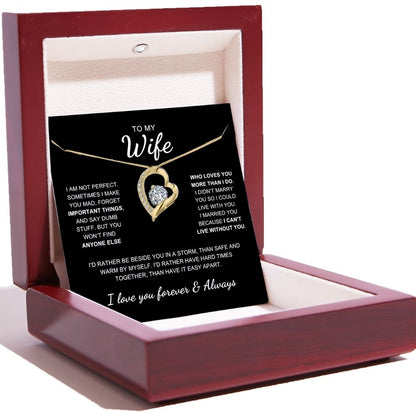 To My Wife – Love Heart Necklace