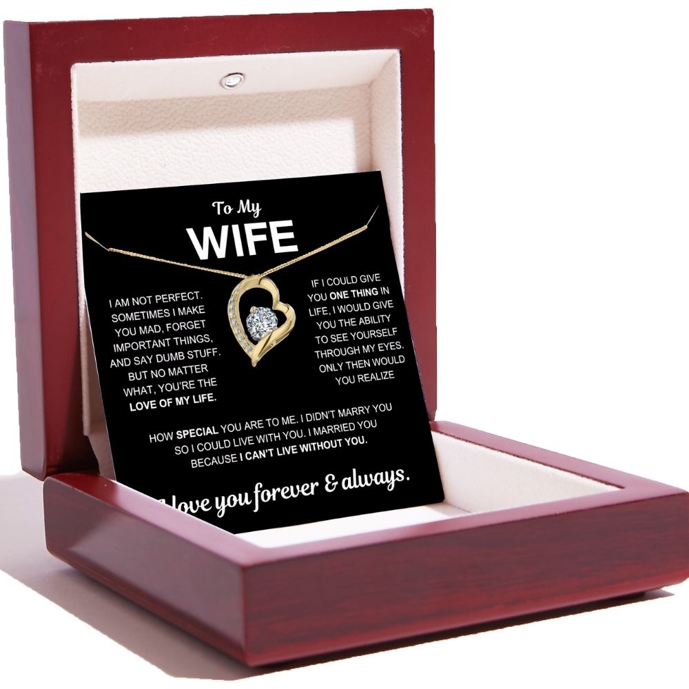 To My Wife – Love Heart Necklace