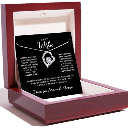 To My Wife – Love Heart Necklace