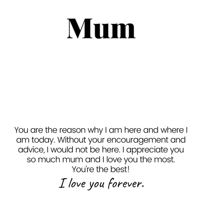 To My Mum – Perfect Pair Necklace – Best Mum Ever