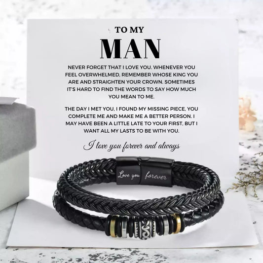 To My Man ‘Love You Forever’ Bracelet