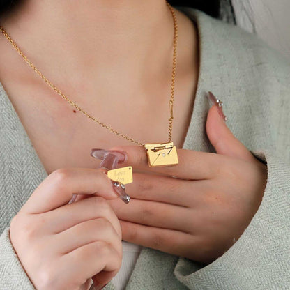 Love Letter Necklace & Card Gift Set