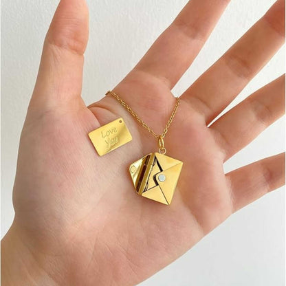 Love Letter Necklace & Card Gift Set