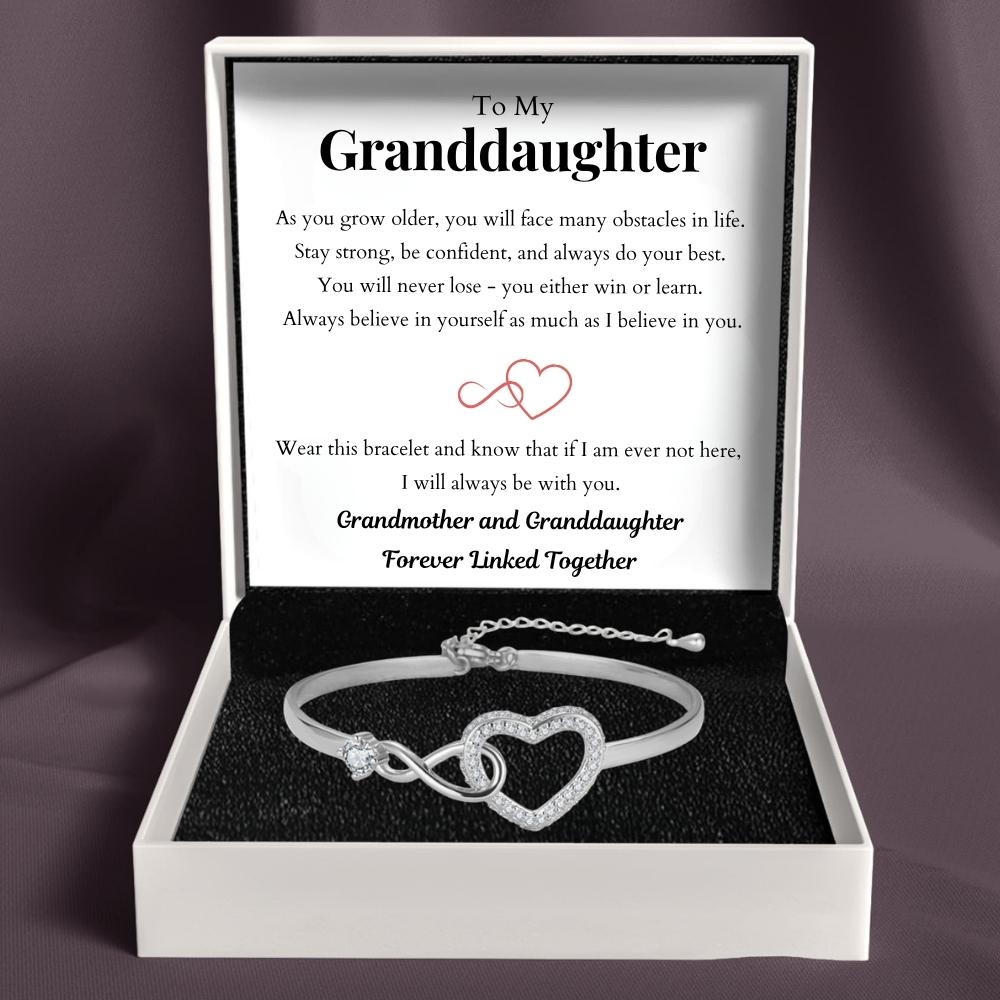 To My Granddaughter – Infinity Heart Bracelet