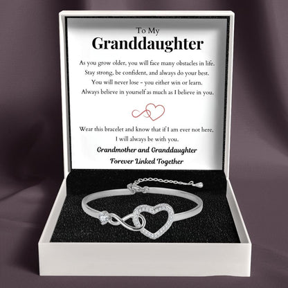 To My Granddaughter – Infinity Heart Bracelet