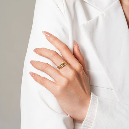 Round Stackable Named Ring