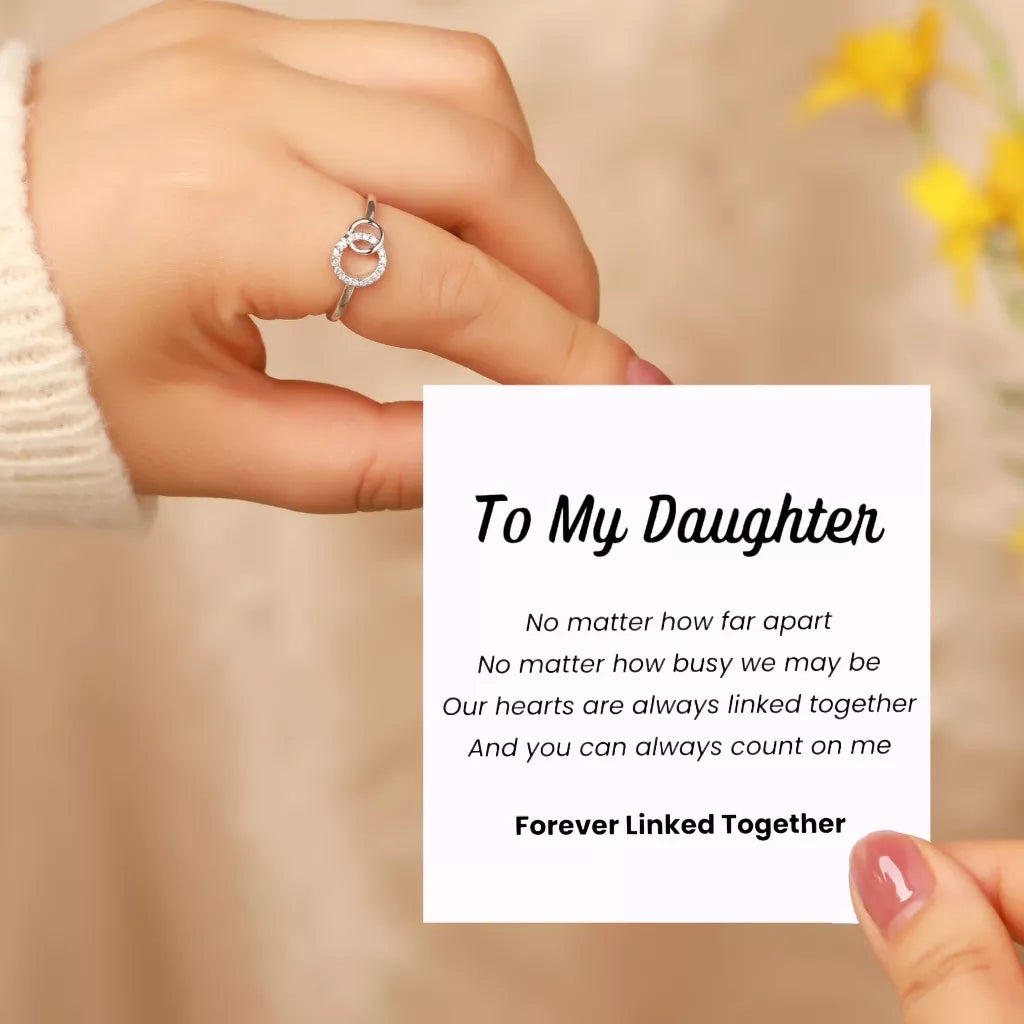 Mother Daughter Forever Linked Ring