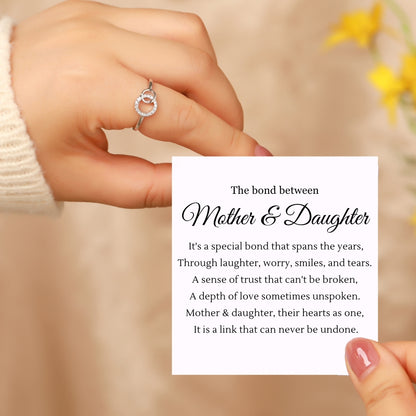 Mother Daughter Forever Linked Ring