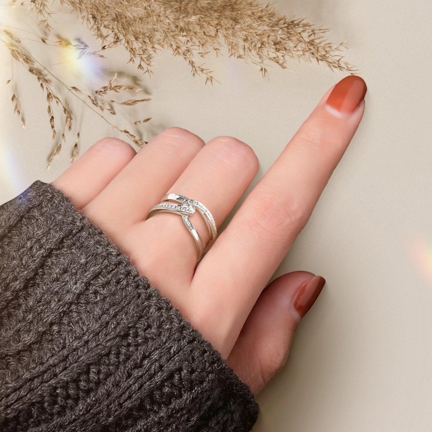 Mother & Daughter Forever Linked Ring