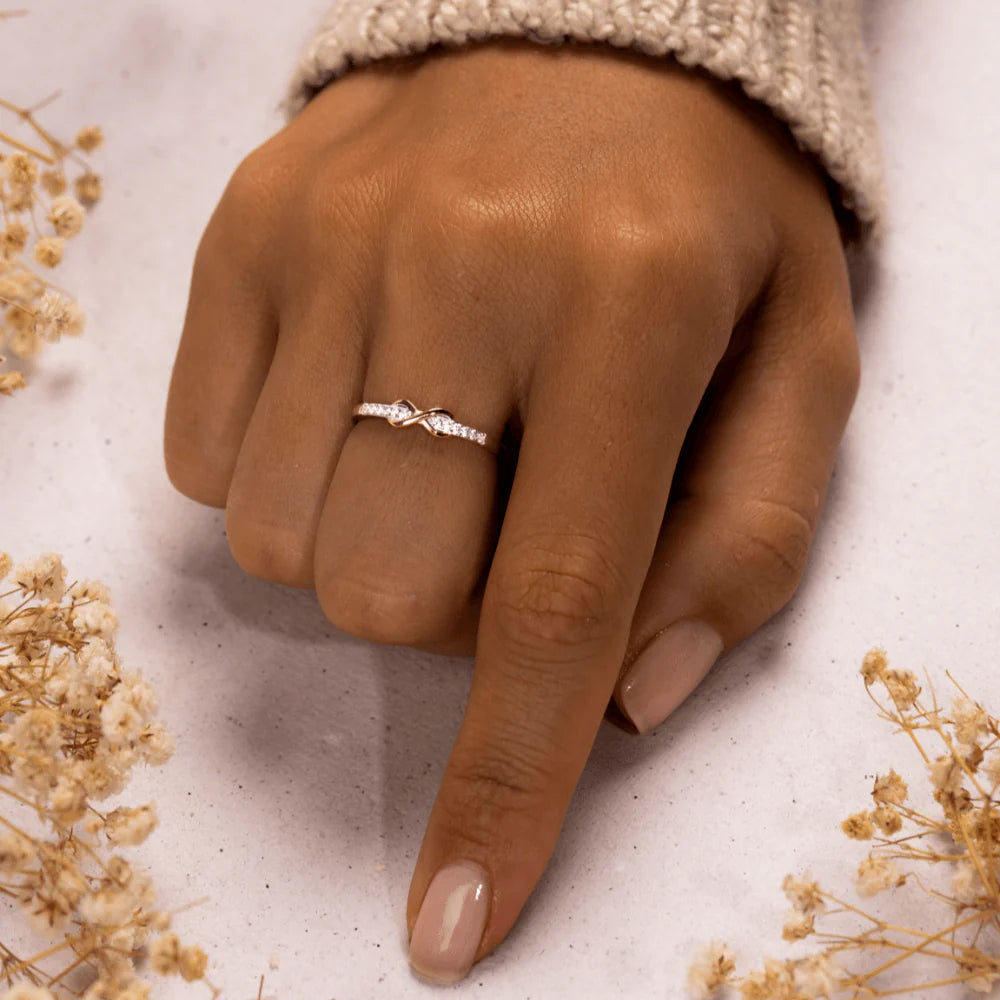 Grandmother and Granddaughter Forever Linked Together Ring