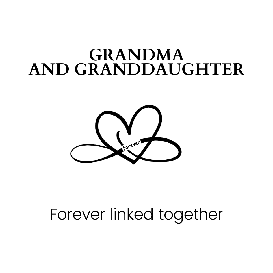 Grandmother and Granddaughter Forever Linked Together Ring