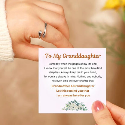 To My Granddaughter – Hug Ring