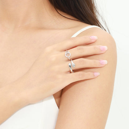Mother Daughter Forever Linked Ring