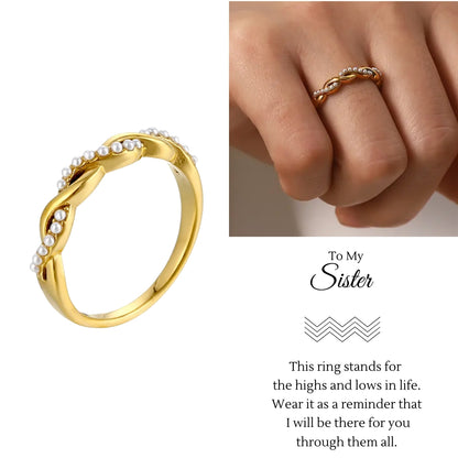 Woven Highs and Lows Ring