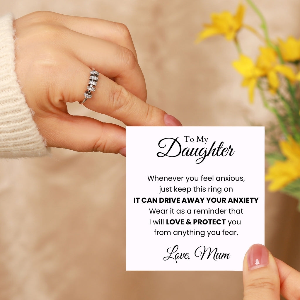 To My Daughter – Fidget Beads Anxiety Ring