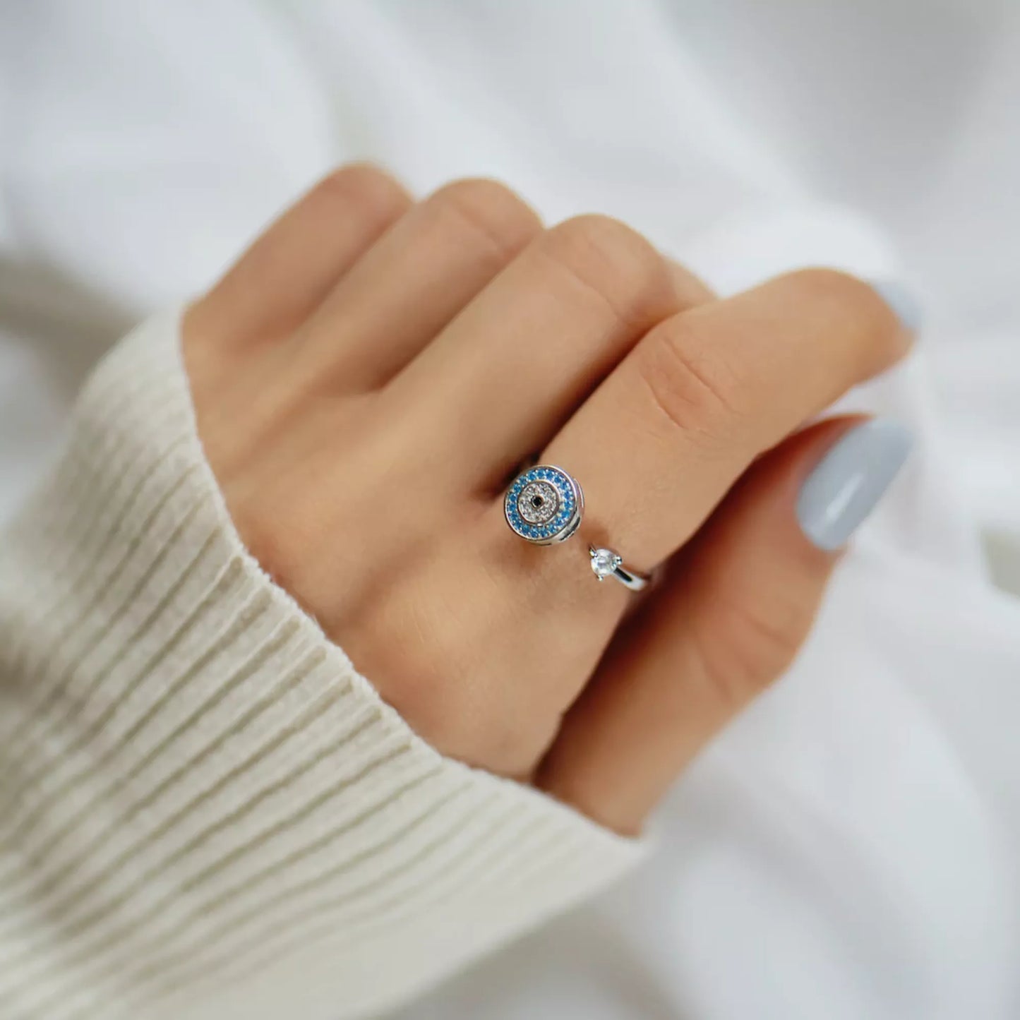 To My Daughter – Evil Eye Fidget Ring