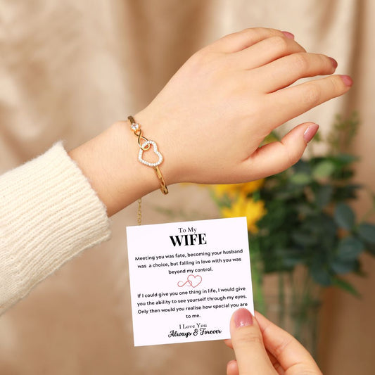 To My Wife – Infinity Heart Bracelet