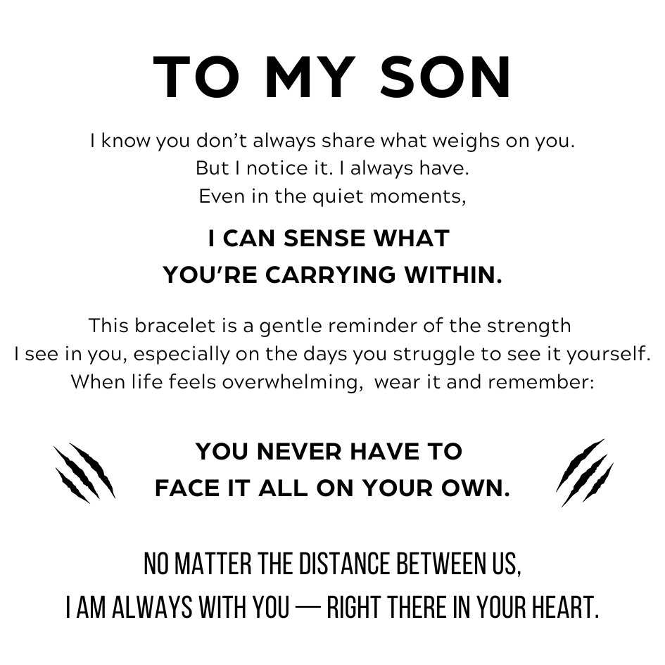 To My Son - Tiger Eye Protection Bracelet