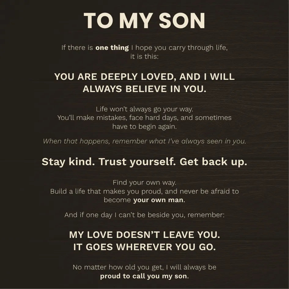 To My Son 'Love You Forever' Bracelet - Proud To Call You My Son