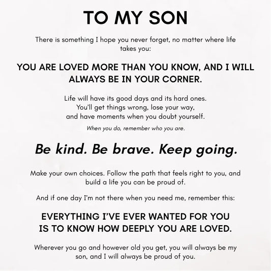 Forever Linked Together Bracelet for Son - You're Loved More Than You Know