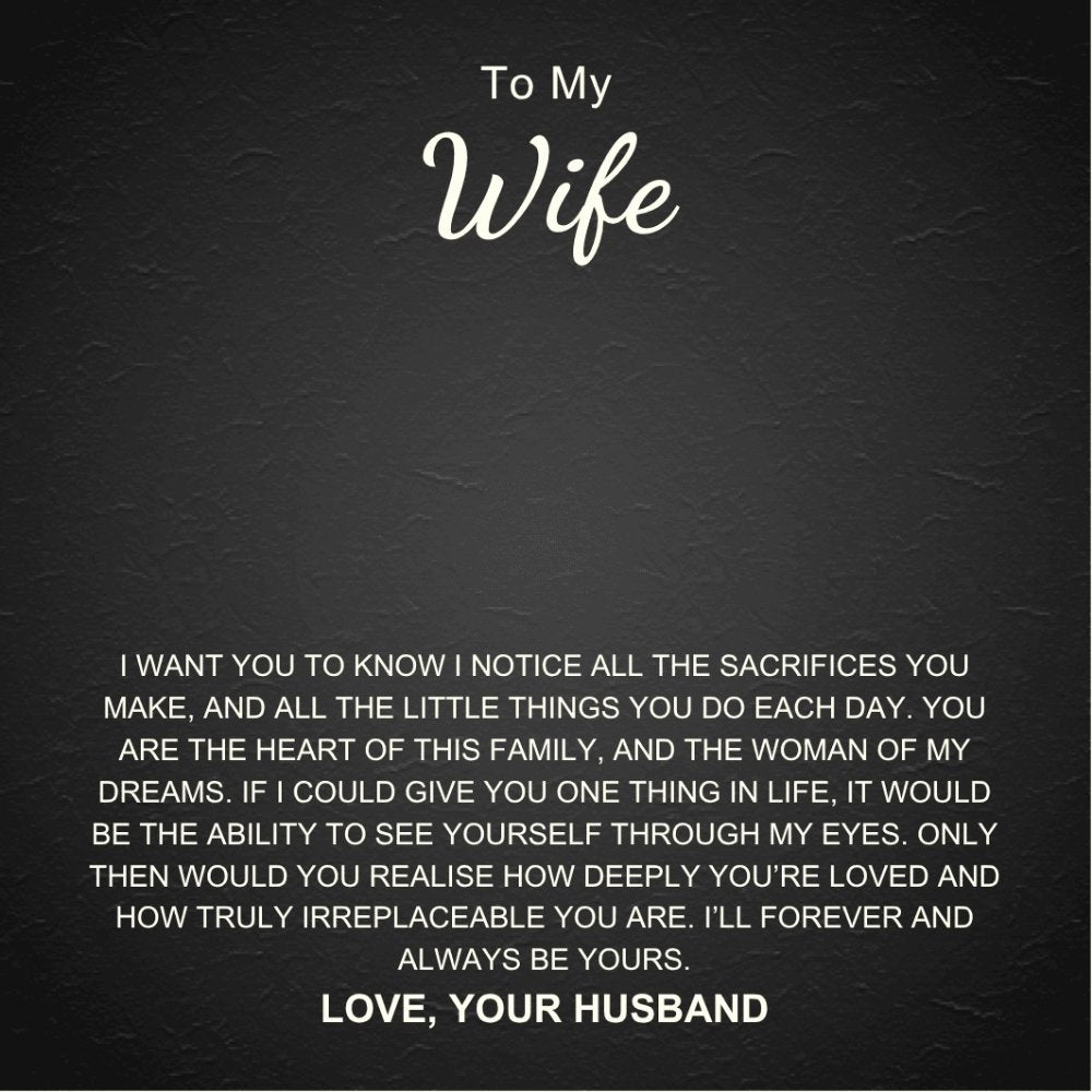 Interlocking Hearts Name Necklace For Wife