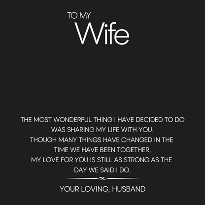 To My Wife – Perfect Pair Necklace – The Most Wonderful Thing