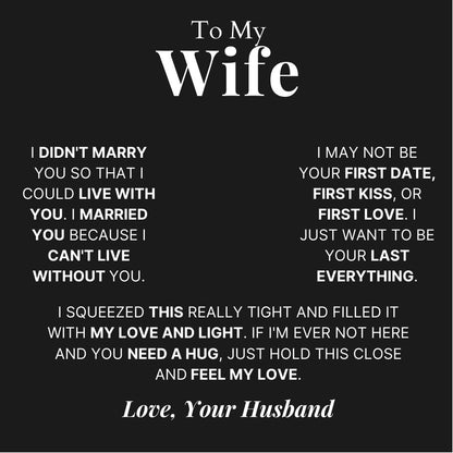 Charming Heart Necklace with Engraved Name Beads For Wife