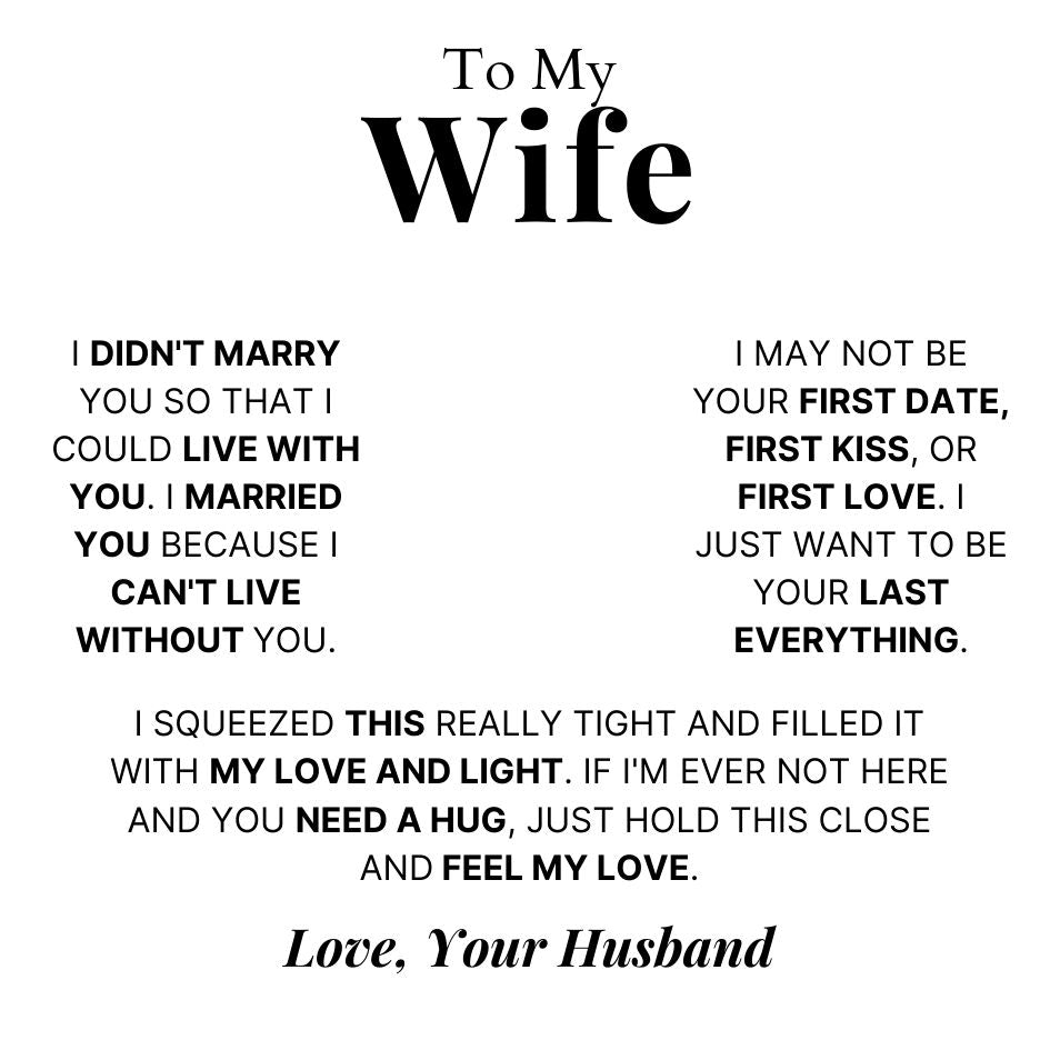 To My Wife - Interlocking Rings Necklace with Personalised Names