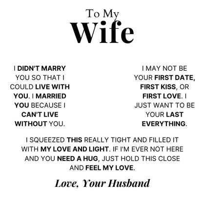 To My Wife - Interlocking Rings Necklace with Personalised Names