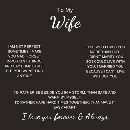 Charming Heart Necklace with Engraved Name Beads For Wife