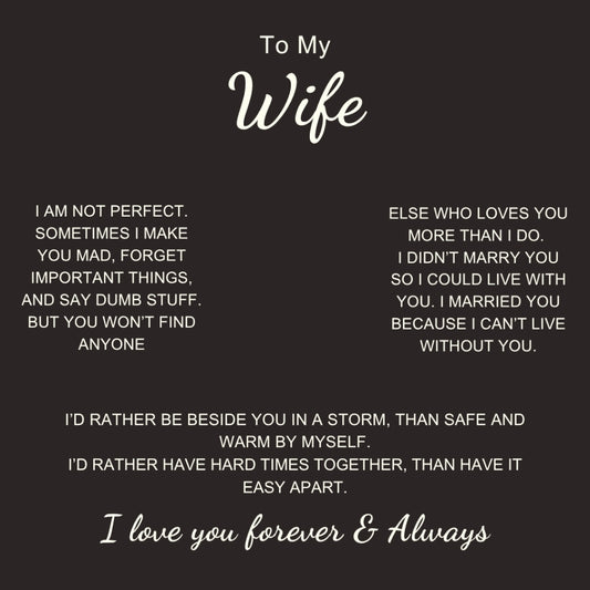 Circle Name Necklace for Wife