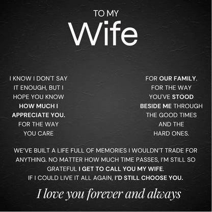 Forever & Always Heart Necklace - Grateful To Call You My Wife