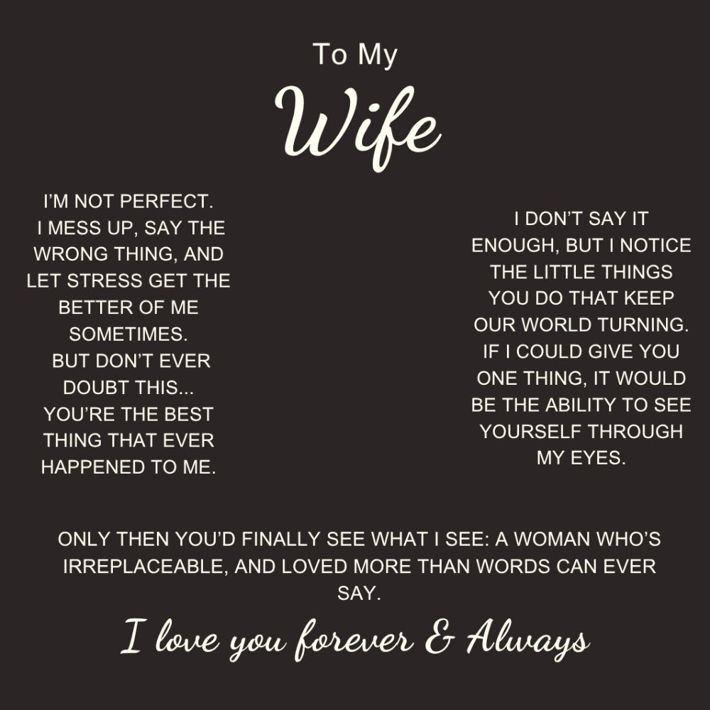 Charming Heart Necklace with Engraved Name Beads For Wife