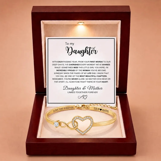 Infinity Love Heart Bracelet For Daughter
