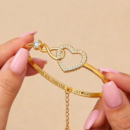 Infinity Love Heart Bracelet For Daughter