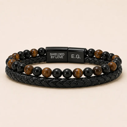 Shielded By Love Protection Bracelet For Son - My Love Will Always Be With You