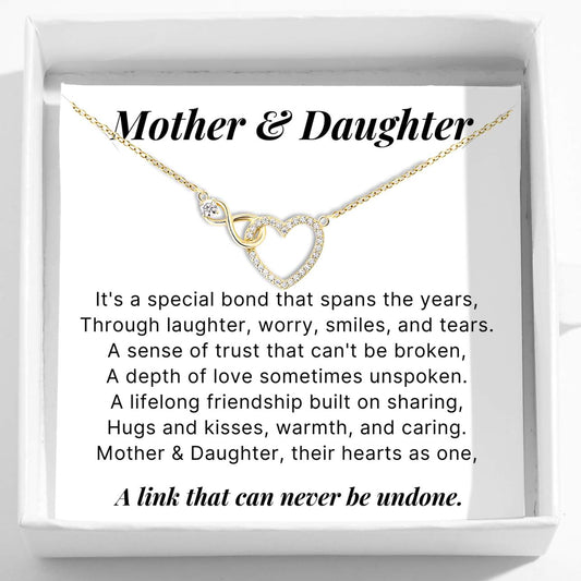 Mother Daughter – Infinity Heart Necklace