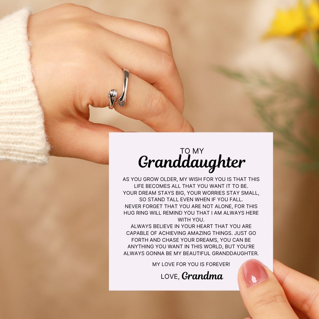 To My Granddaughter – Hug Ring