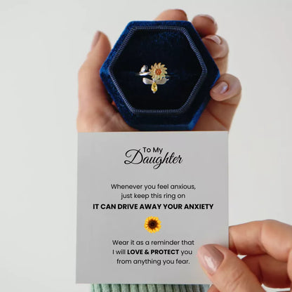 To My Daughter - Sunflower Fidget Ring