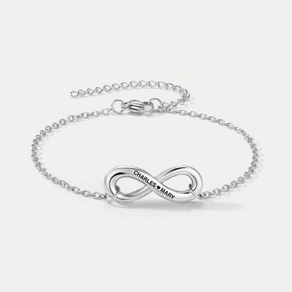 Infinity Name Bracelet for Wife